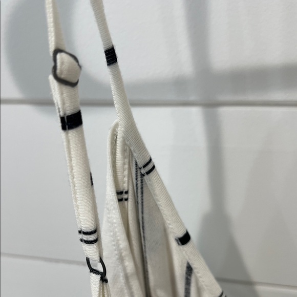 Express Black and White Striped High Low Dress - Picture 7 of 9